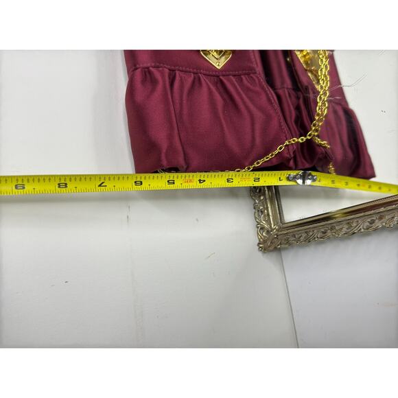 Bcbg Max Azria Silk clutch bag ,Very good condition,Burgundy, Silk, Burgendy Eve - Picture 5 of 9